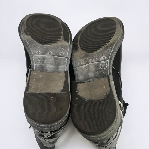 Portofino Women’s Black and White Print Ankle Boots Size 38 EU - Picture 8 of 10